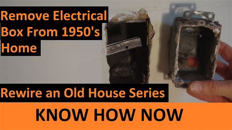 how to remove blue electrical box|removing old electrical boxes.